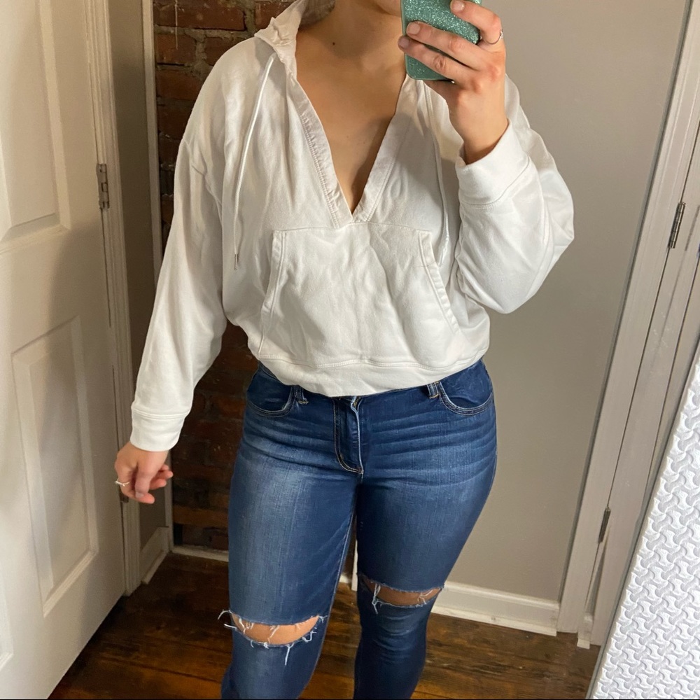 Fabletics Rosanna hoodie oversized cropped sweatshirt size XS - Picture 8 of 12